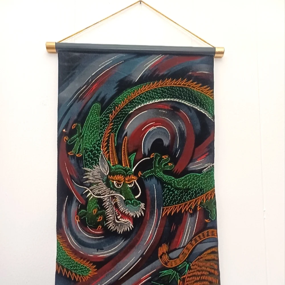 Painted Velvet Hanging Scroll - Picture 3 of 7